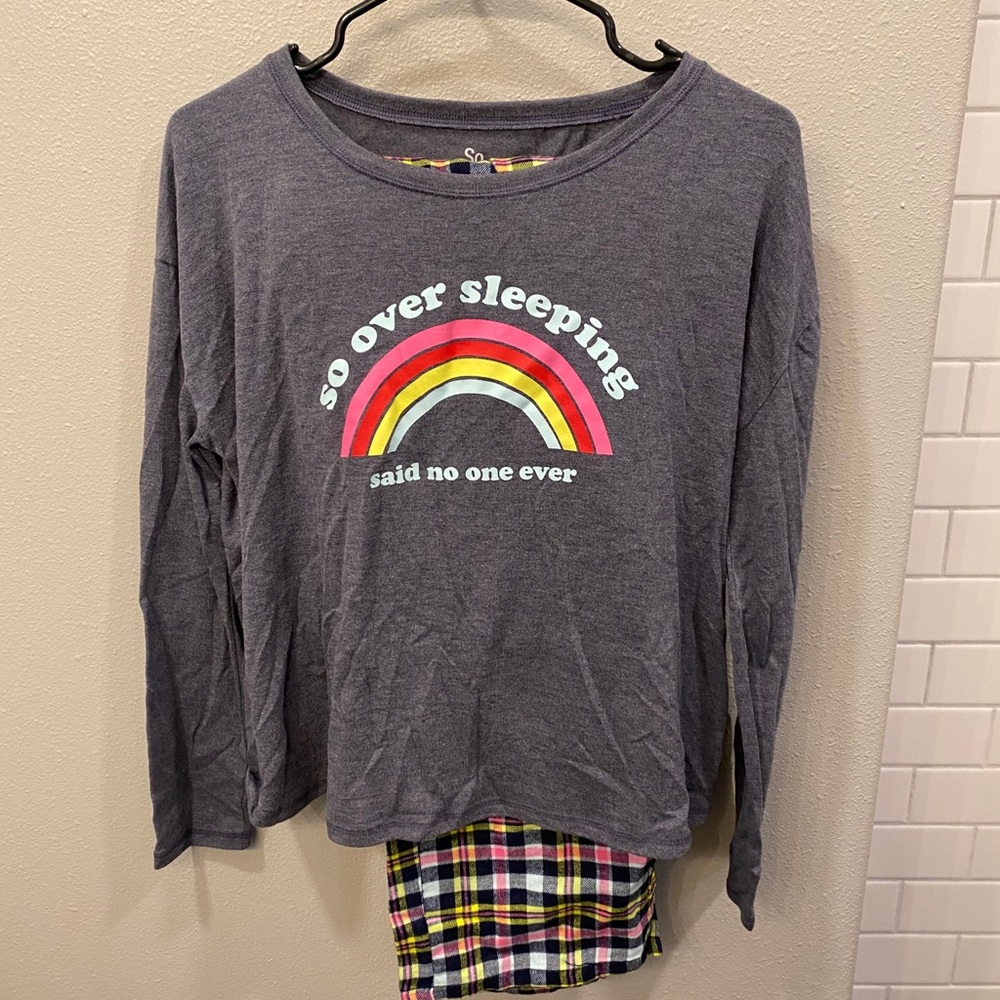 Women’s Plaid Pajama Set- Size M